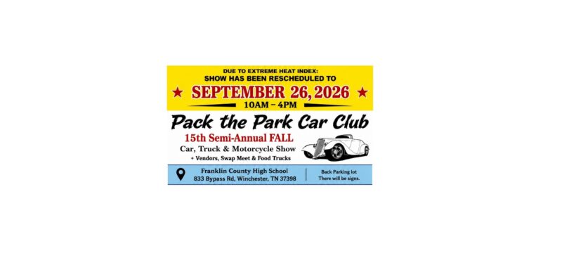 Pack the Park Car, Truck & Motorcycle show. 15th semi annual